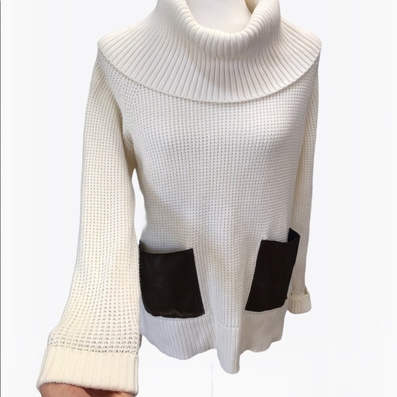 Michael Kors Vegan-Pockets Turtleneck Sweater - M - Picture 8 of 16